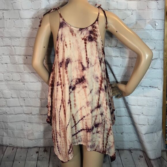 Sacred Threads Tunic Length Tie Dye Dress S - Picture 7 of 8